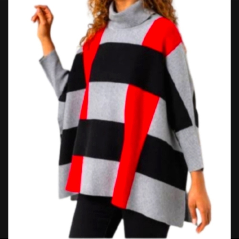 Patricia Luca Milano Oversized Cowl Neck Pancho